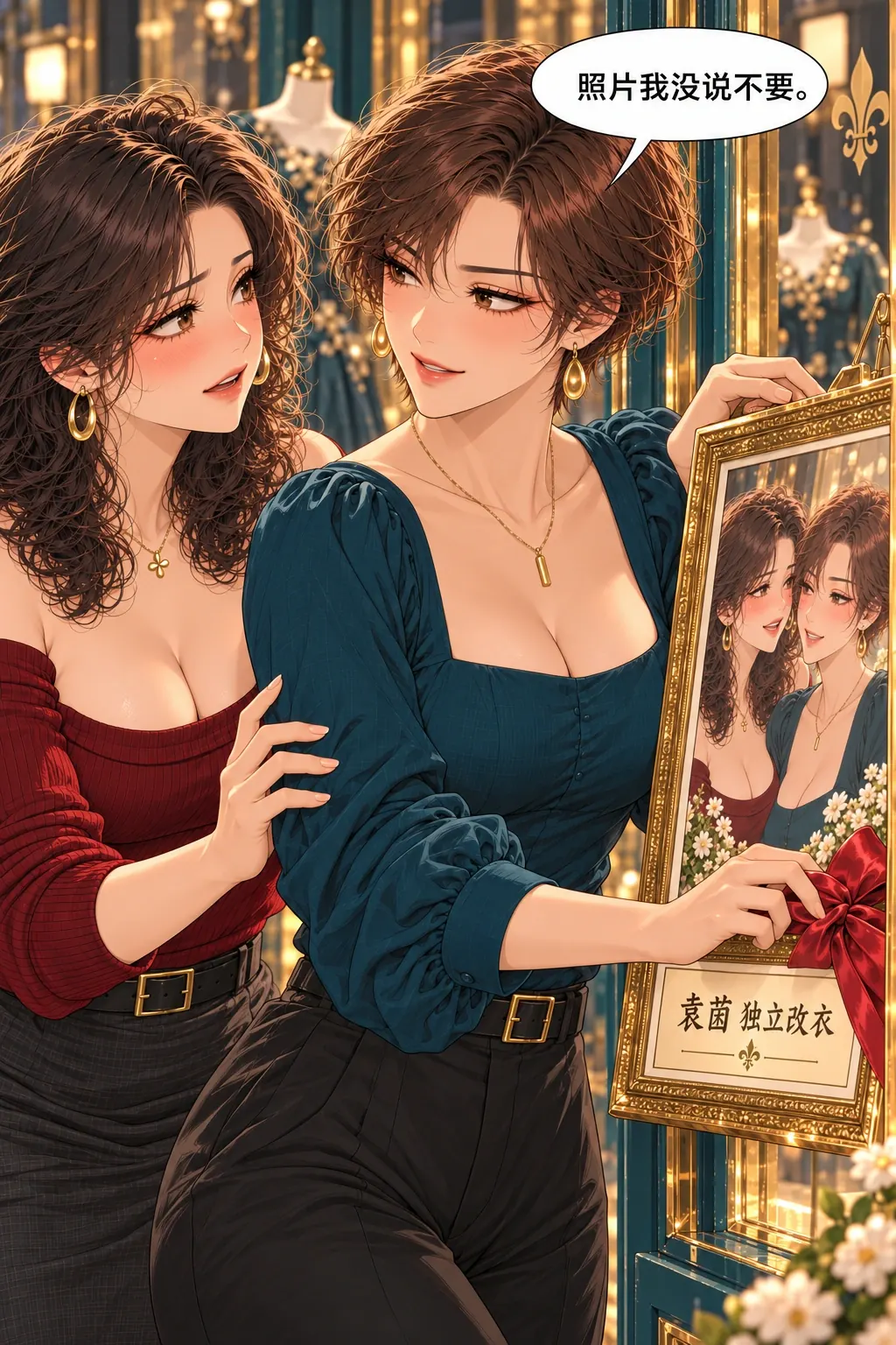 照片我没说不要漫画画面：袁茵重新挂回双人照