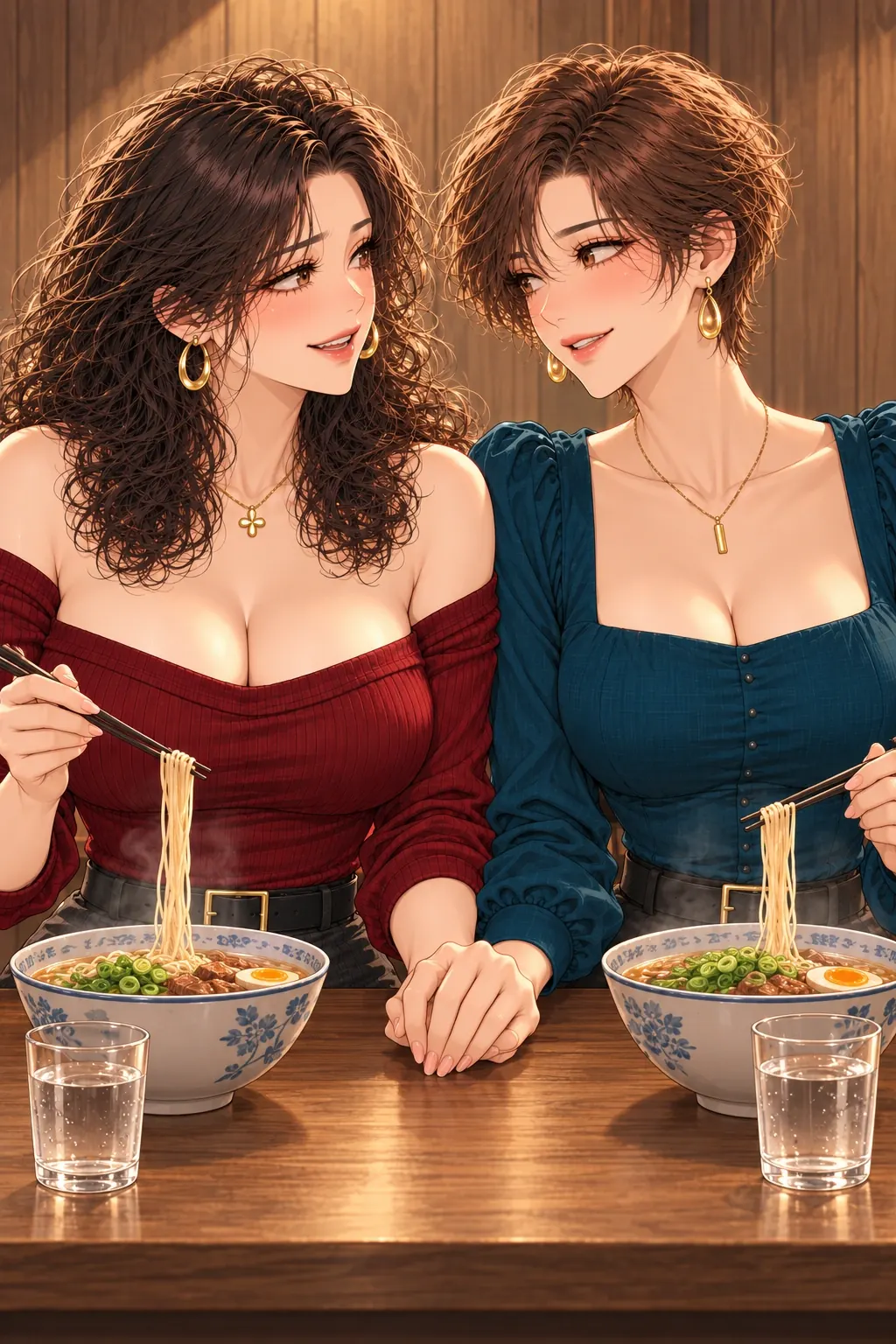 这桌别取消漫画画面：《这桌别取消》第7格：之前互相试探揣度的状态彻底结束，俩人第一次不用端着架子相处