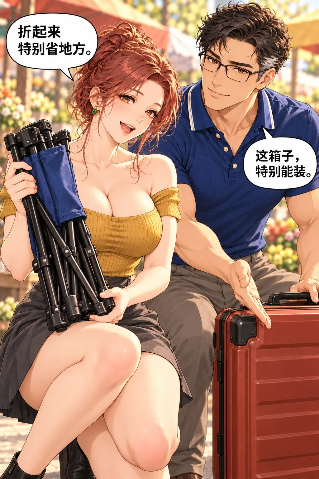 这把我卖漫画画面：3，阮圆的好收卖点暂时吸引交易，也给齐衡留椅借口。