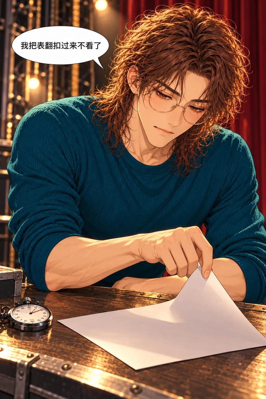 这雨停不了漫画画面：贺临自己舍弃逐秒方案，未把选择推给乔宴。