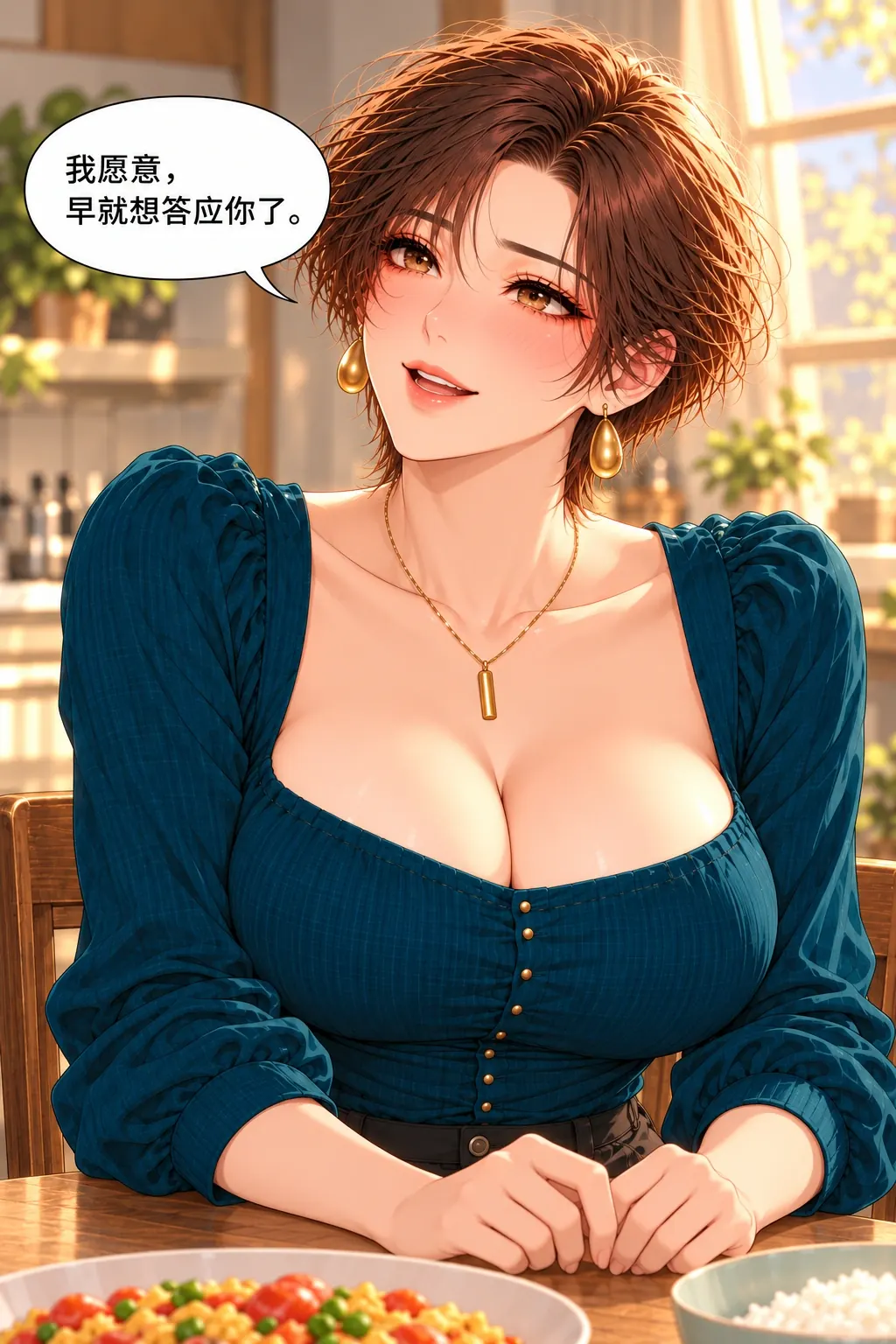 只请你吃饭漫画画面：袁先明确同意，正式女朋友关系在双方口头选择中成立。