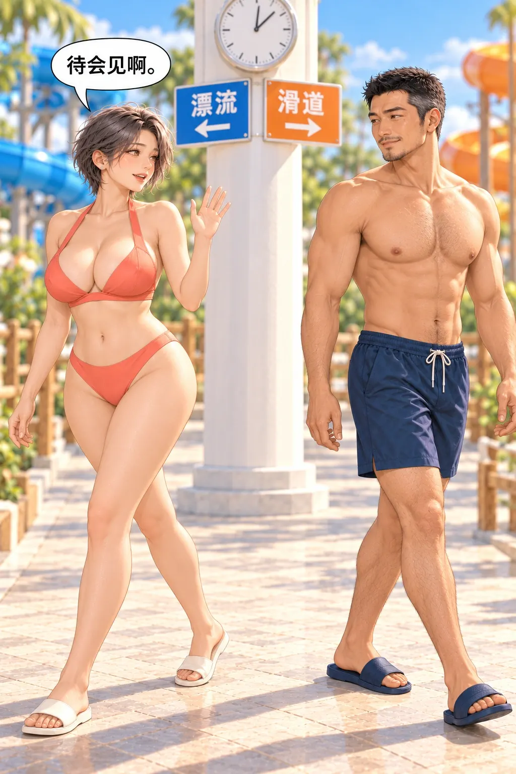 听你的，可是……漫画画面：真的分路女左男右