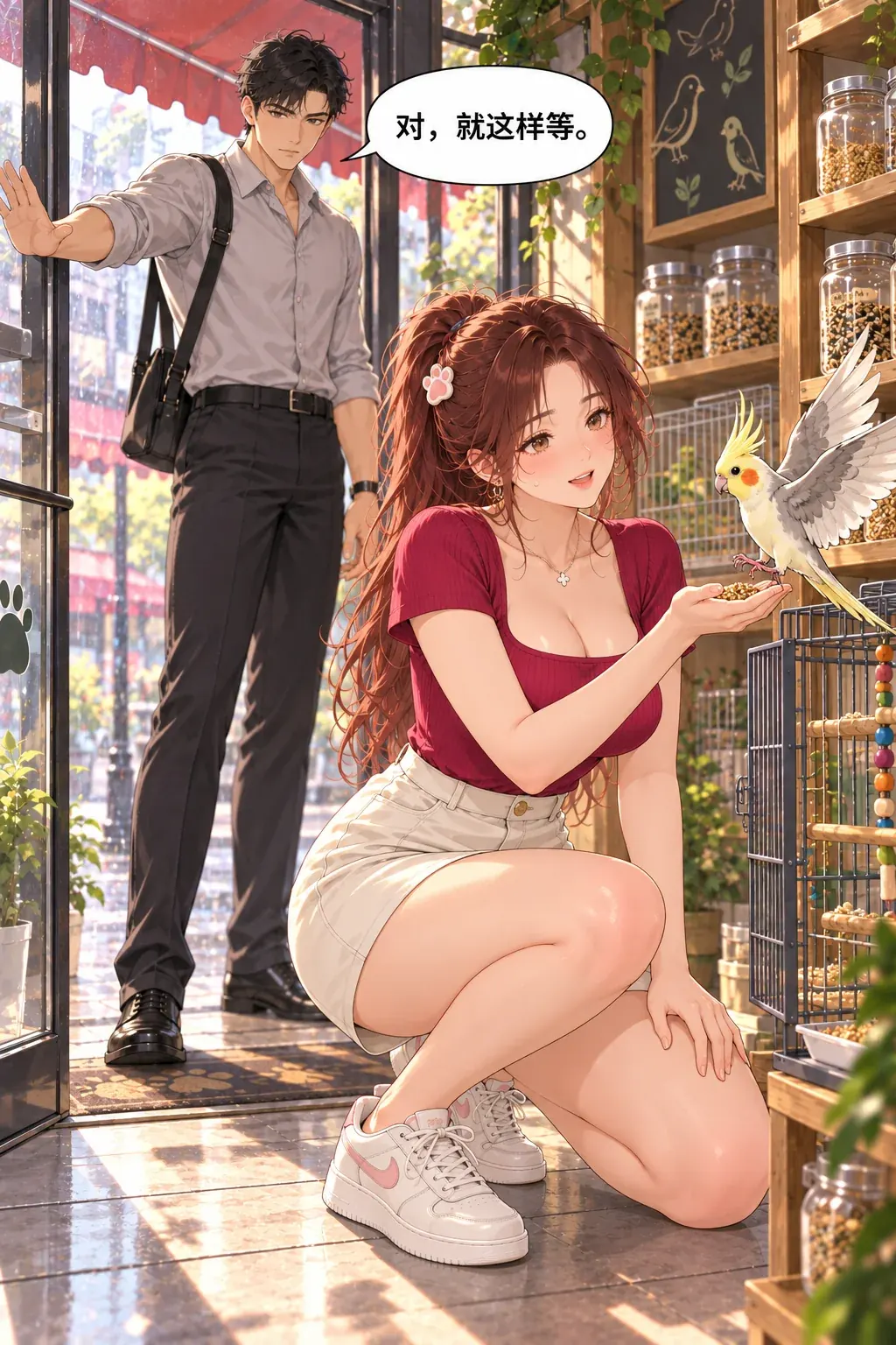 别扑，它会飞漫画画面：《别扑，它会飞》：用开头埋下的方法主动解困
